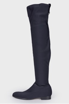 Jodie textile over the knee boots