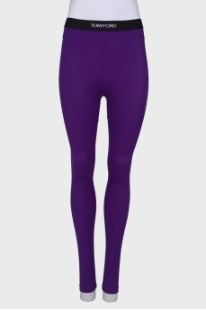 Sports purple leggings