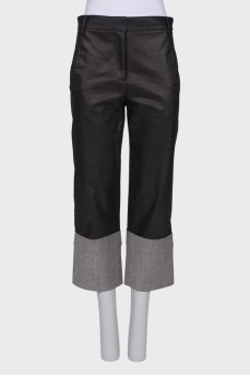 Combination straight trousers