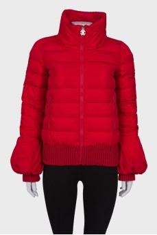 Red jacket with back patch