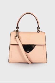 Dusty rose leather bag