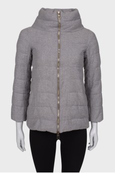 Gray jacket with lurex