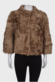 Natural fur coat