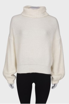 Double collar sweater
