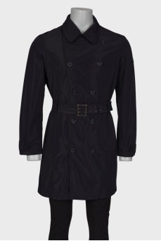 Men's double-breasted trench coat