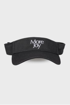 Black visor with tag