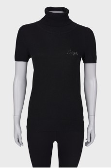 T-shirt with double collar