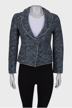 Cropped tweed jacket