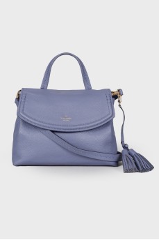 Lilac leather bag