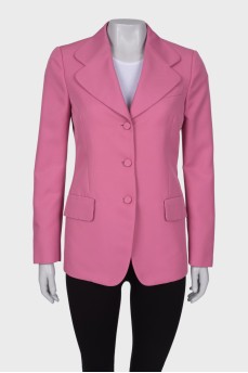 Pink straight fit blazer