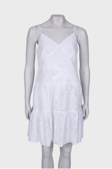 White halter dress with tag