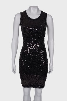 Black dress with sequins