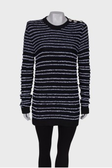 Black striped sweater