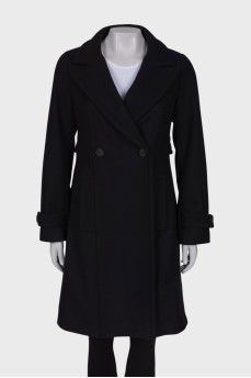 Wool coat with tag