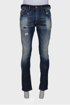 Men's distressed jeans