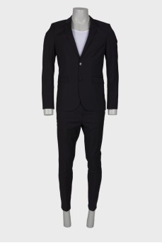 Men's classic black suit