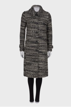Wool tweed coat