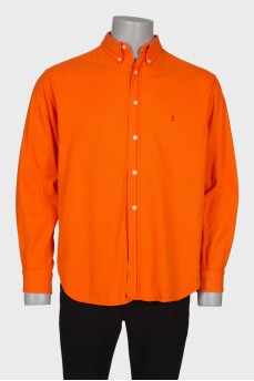 Men's shirt in bright orange