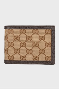 Textile leather wallet