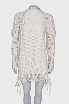 Knitted dress with a pattern