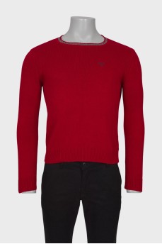 Men's red sweater