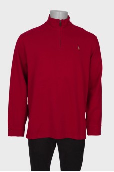 Men's red hoodie with tag
