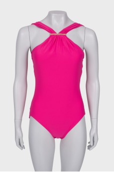 Pink one piece swimsuit