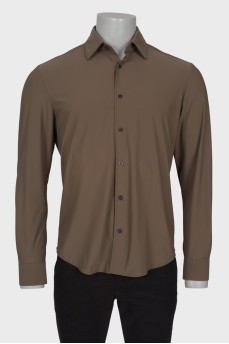 Men's khaki shirt with tag