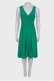 Green fitted dress