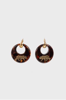 Tiger stud earrings