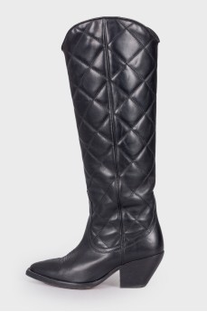 Quilted leather Cossacks