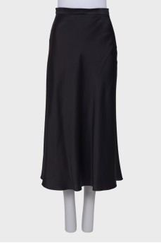 Silk black skirt