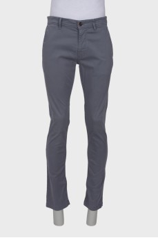 Light gray men's trousers