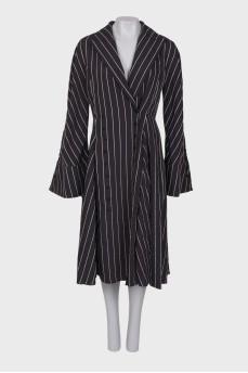 Black striped maxi dress 