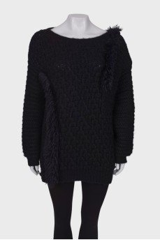 Black alpaca sweater