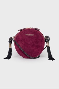 Textile purple bag