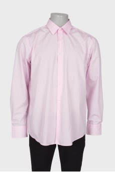 Men's pink shirt with tag