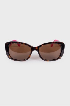 Two-tone print sunglasses