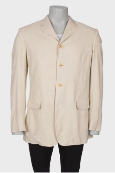 Men's jacket with a tag