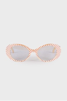 Oval polka-dot sunglasses
