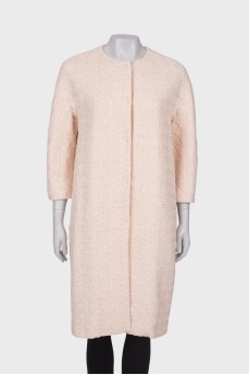 Light pink coat with buttons