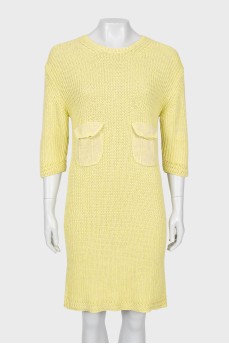 Knitted dress with pockets