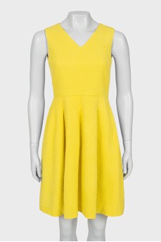 Yellow patterned dress