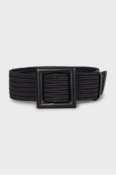 Black woven belt