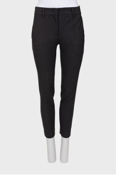 Dark gray wool trousers
