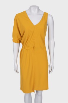 Yellow asymmetric dress