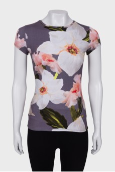 T-shirt in floral print