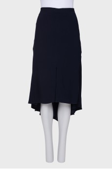 Dark blue straight skirt