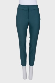 Turquoise pants with pockets
