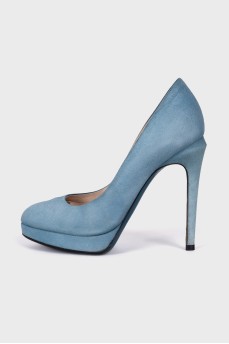 Blue suede shoes